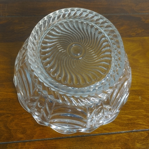 1888 Antique 1888 Bryce Bros Curtain Clear Glass Candy Dish 1*chip
